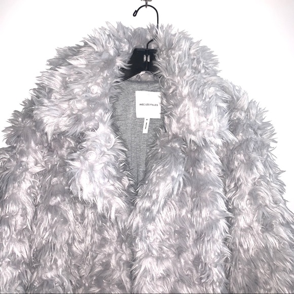 AVEC LES FILLES Notch Collar Curly Jacket - Picture 5 of 6